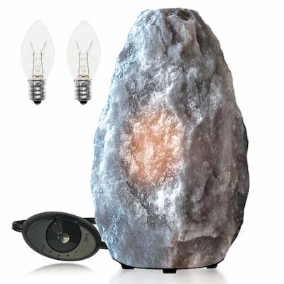 Himalayan Glow Naked Grey Salt Lamp 3-5 lbs
