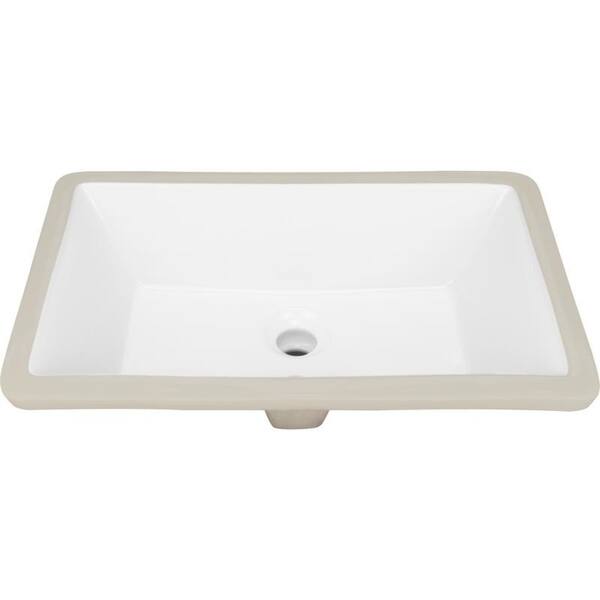 Shop B3 Ticor 20 75 In Belfast Series Ceramic Undermount Rectangular Vanity Sink With Overflow Overstock 22735508