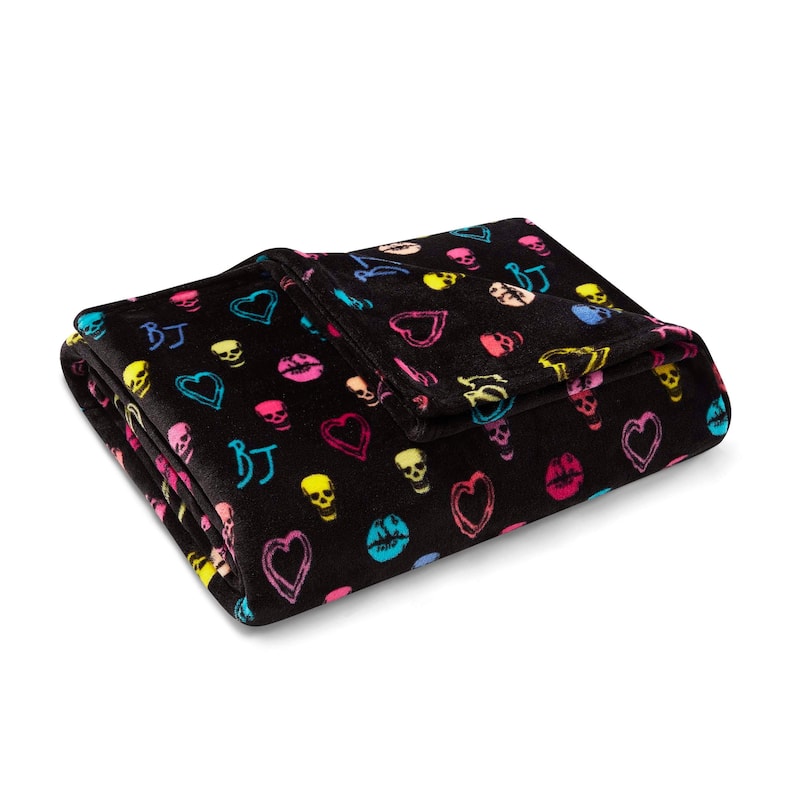 Betsey Johnson Ultra Plush Throw - Microfiber - betsey signature