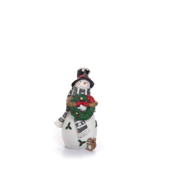 resin snowman statue outdoor