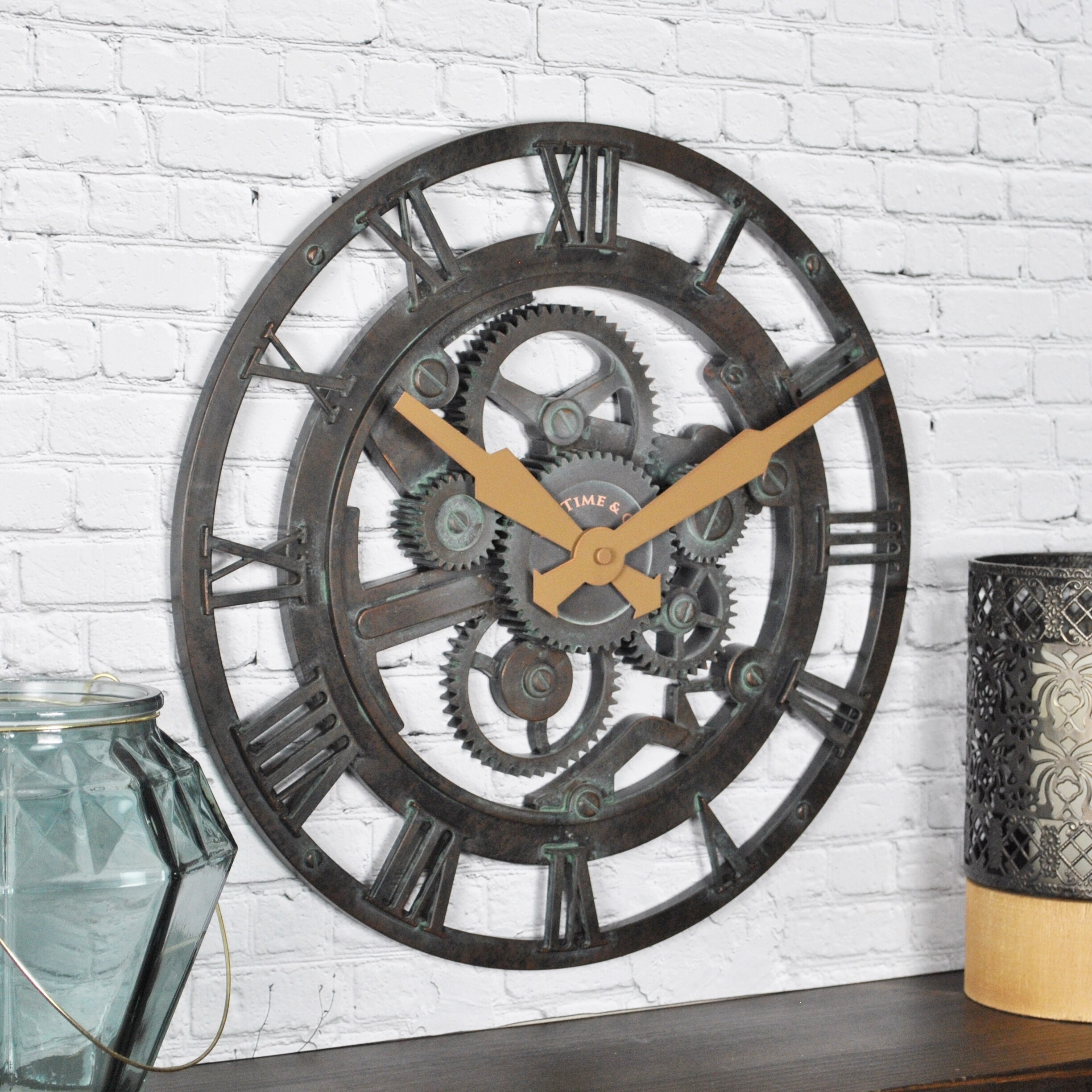 Shop Firstime Co Oxidized Gears Wall Clock Free Shipping On