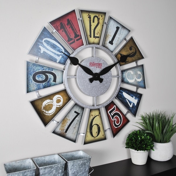 Shop FirsTime & Co® Numeral Windmill Wall Clock - Free ...