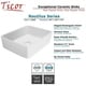 preview thumbnail 4 of 5, V2055 Ticor 19.25 in. Nautilus Series Ceramic Rectangular Vessel Sink