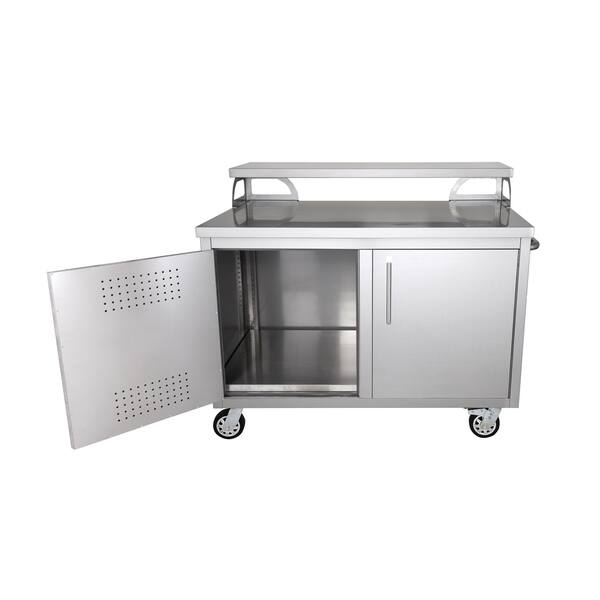 Shop Portable Stainless Steel Outdoor Kitchen Cabinet Patio Bar