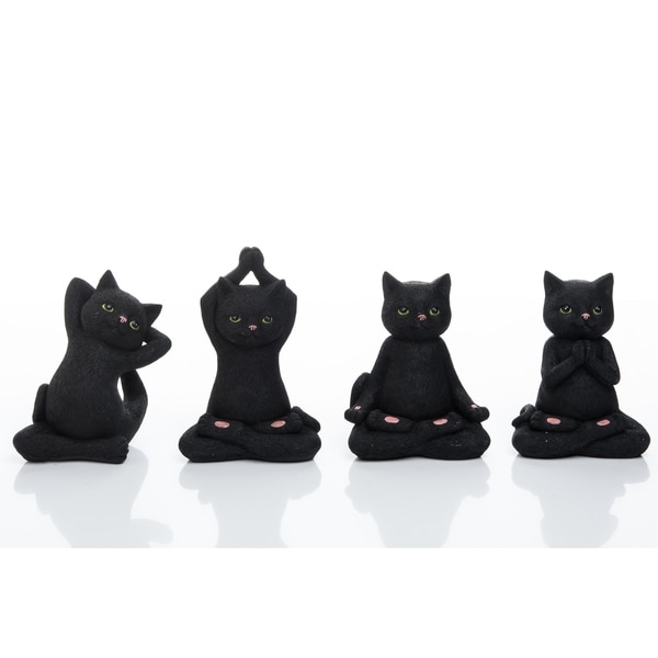 yoga cat figurine