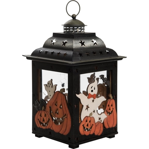 Shop Large Metal & Plywood Halloween Lantern - Free Shipping Today ...