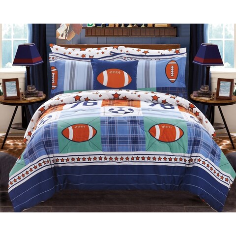Chic Home Howard 8 Piece Reversible Athletic Youth Comforter Set