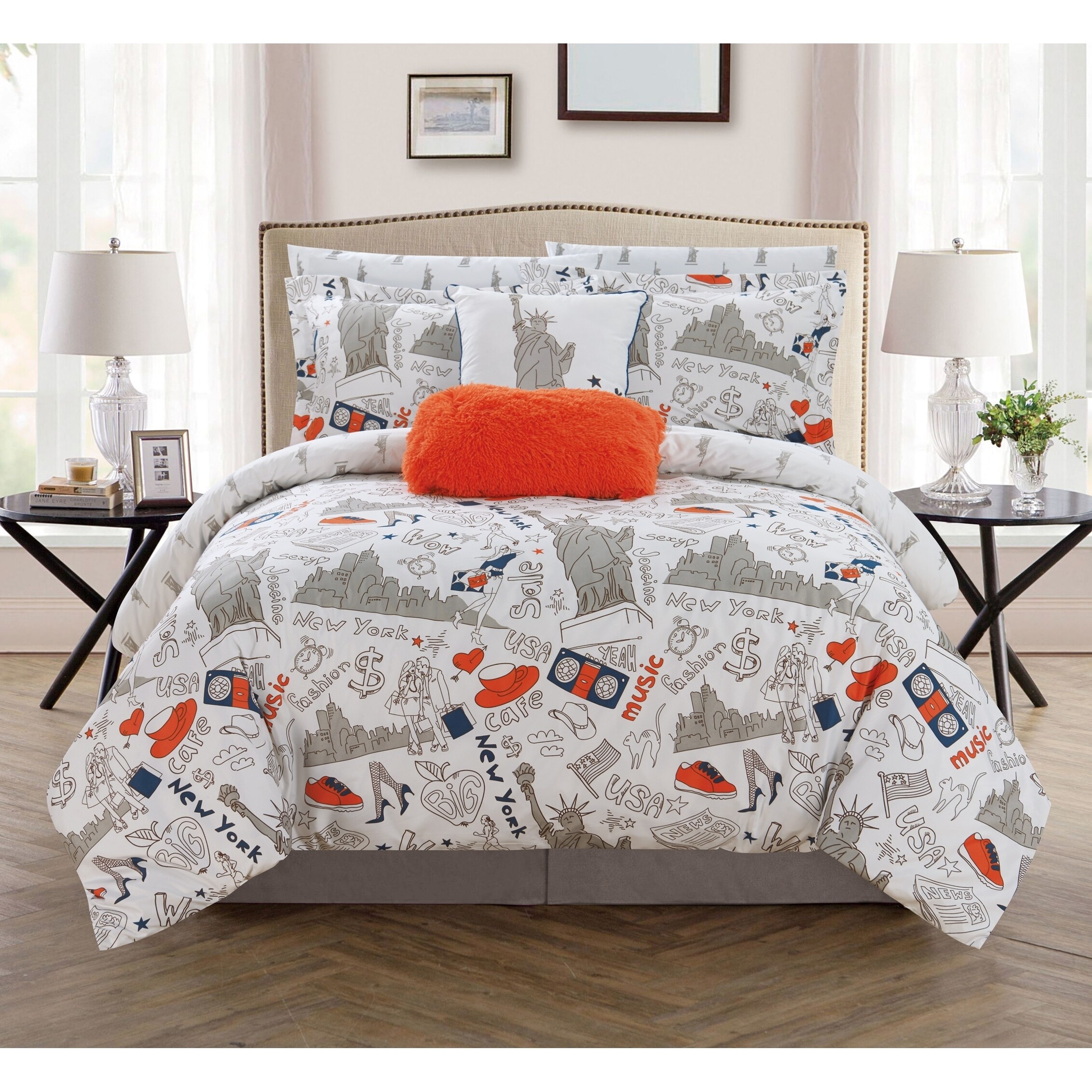 Shop Chic Home Ellis 9 Piece Reversible New York Inspired