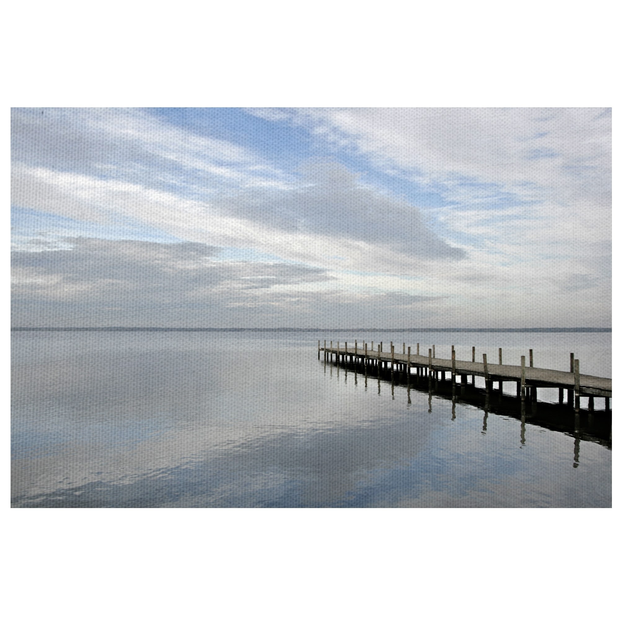 Soul Searching On the Ocean Pier by Ilona Wellmann Wrapped Canvas Photo Art  Print Bed Bath  Beyond 22736305
