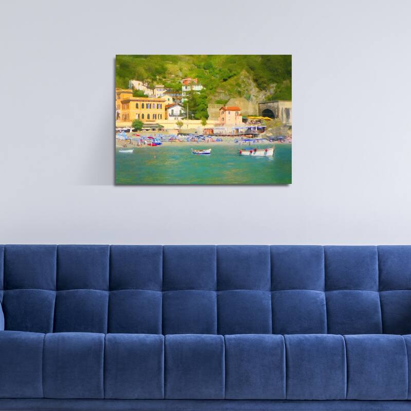 Italian Coast II by Graffi-tee Studio Wrapped Canvas Painting Art Print