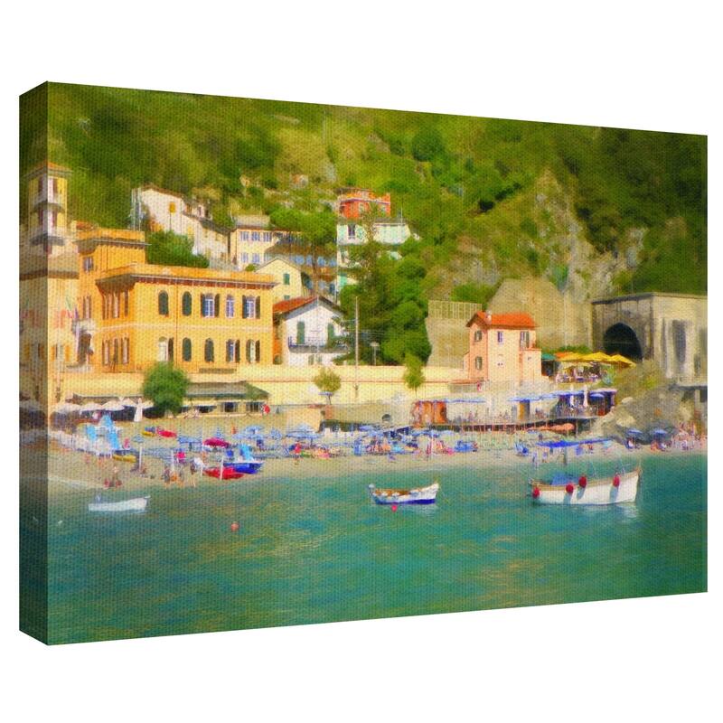Italian Coast II by Graffi-tee Studio Wrapped Canvas Painting Art Print
