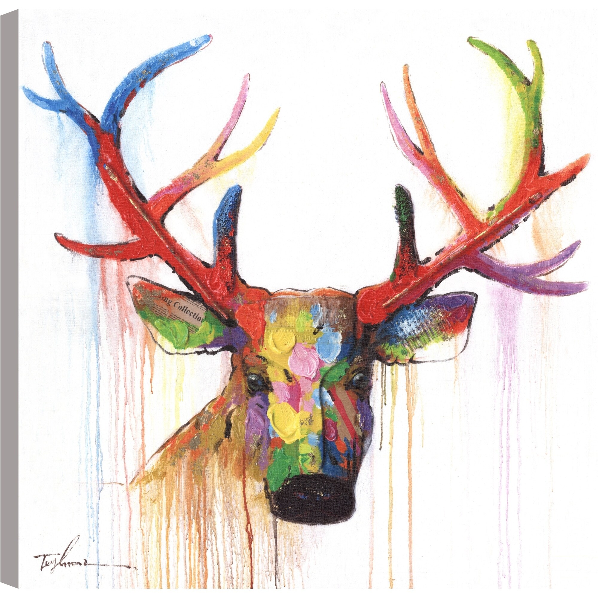 Shop Artmaison Canada Deer Head Animal Themed Canvas Print Wall Art Overstock 22736574