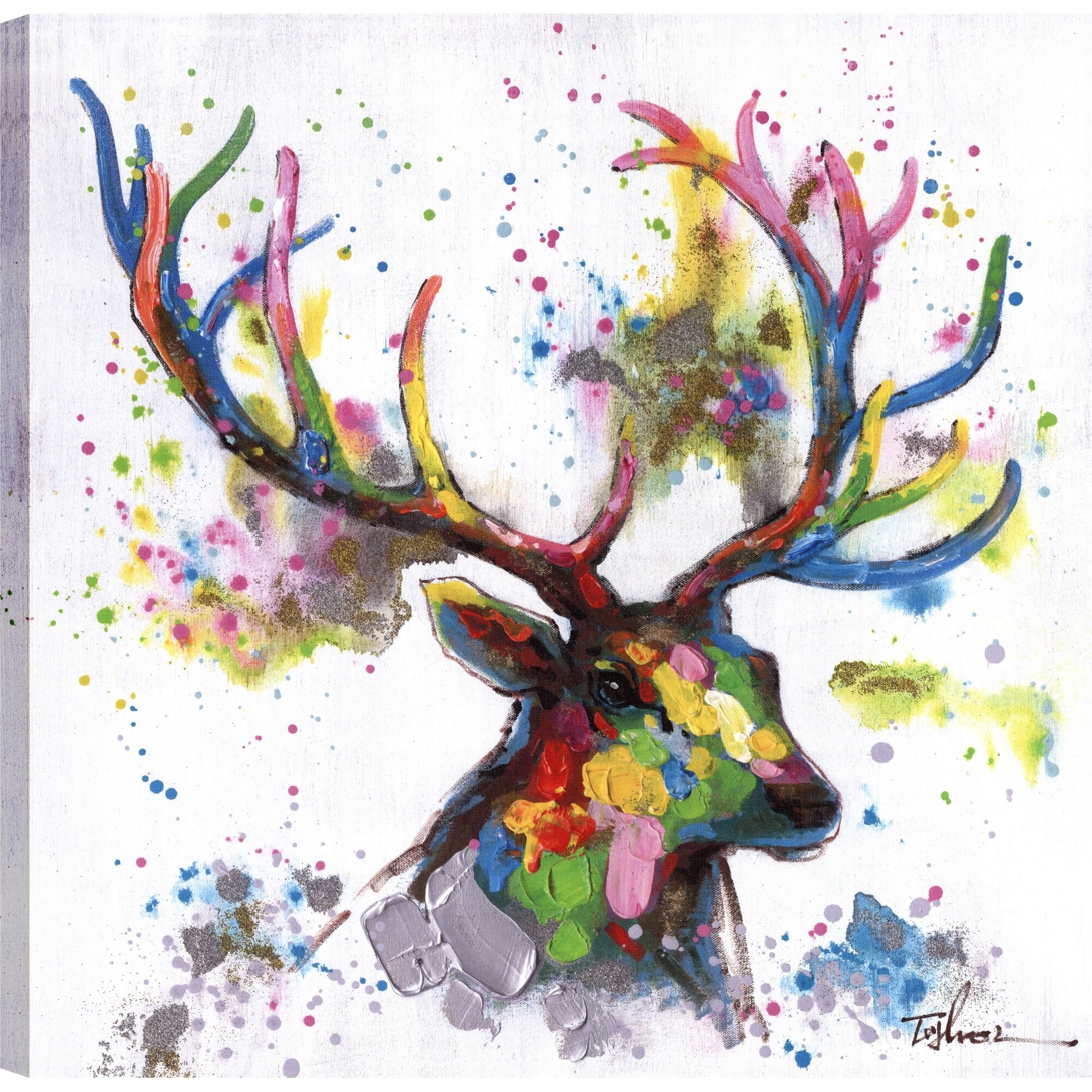 Shop Artmaison Canada Deer Head Ii Canvas Print Wall Art Decor