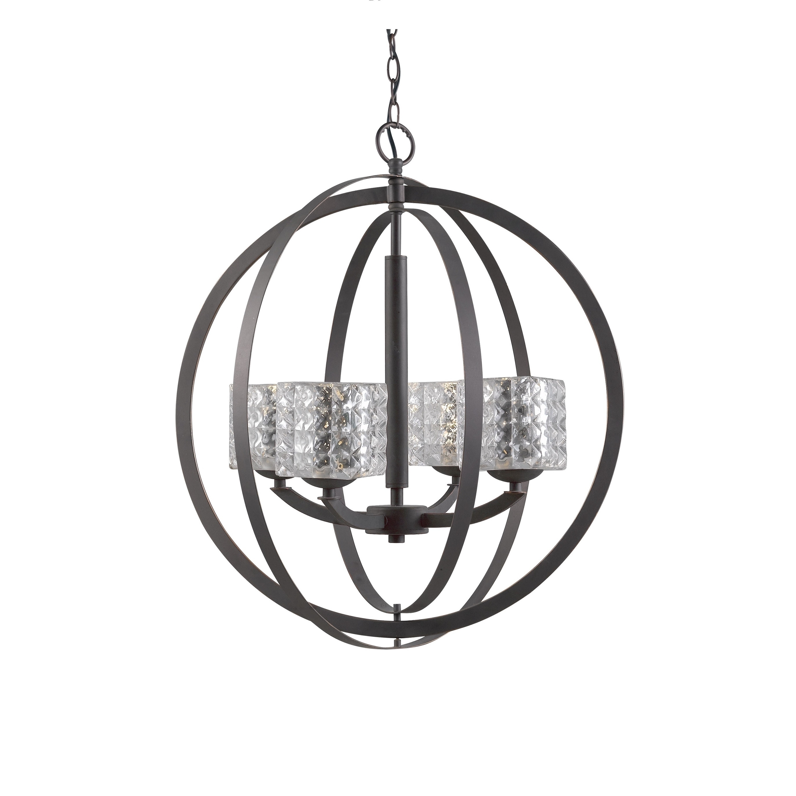 Woodbridge Lighting 14320MEBLE Mirage 4-light Pendant Chandelier w/ LED - Chandeliers For Bedrooms by Overstock.com