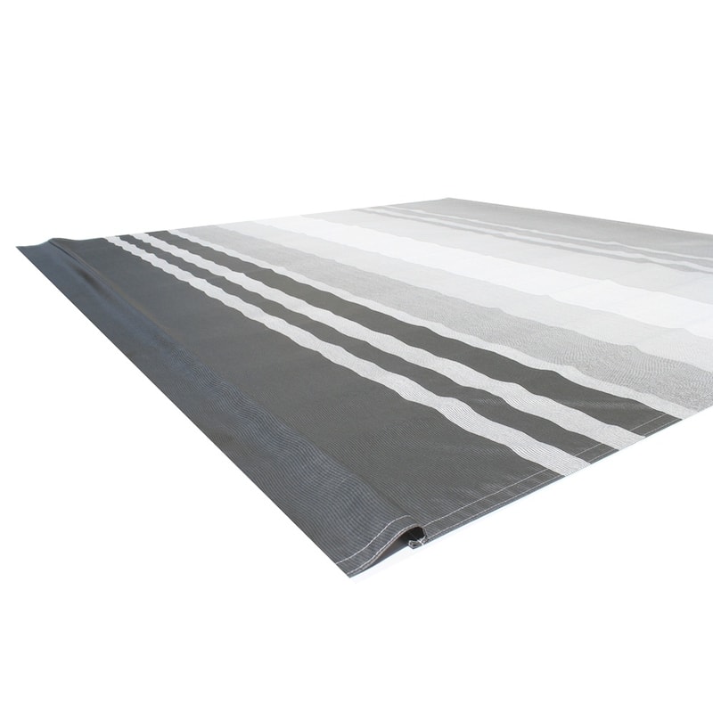 ALEKO Vinyl RV 13X8 ft Awning Replacement Fabric Black Stripes