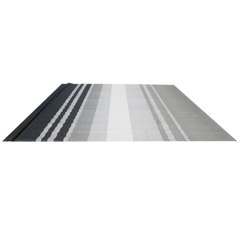 ALEKO Vinyl RV 13X8 ft Awning Replacement Fabric Black Stripes