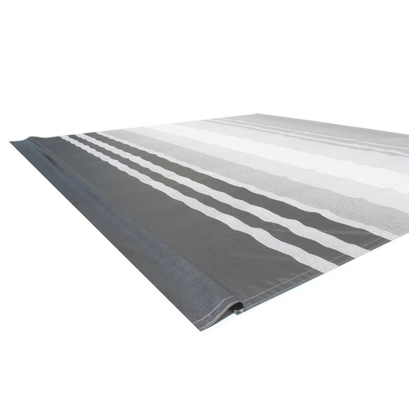 ALEKO Vinyl RV 13X8 ft Awning Replacement Fabric Black Stripes