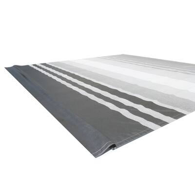 ALEKO Vinyl RV 13X8 ft Awning Replacement Fabric Black Stripes