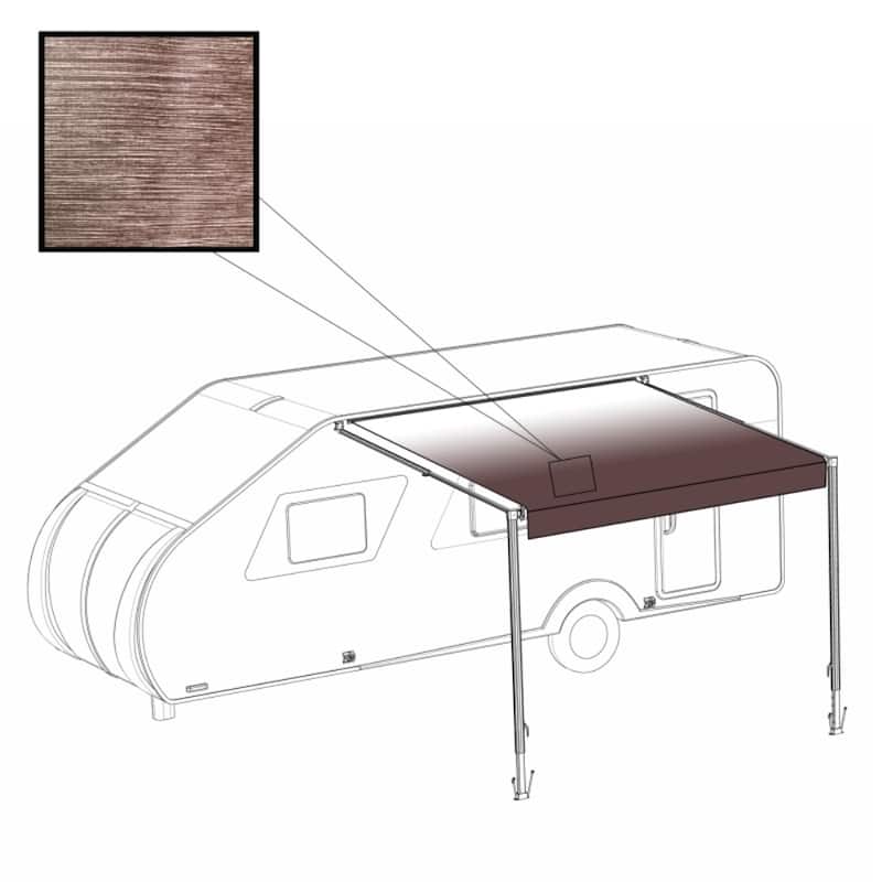 ALEKO Vinyl RV 21X8 ft Awning Replacement Fabric Brown Fade