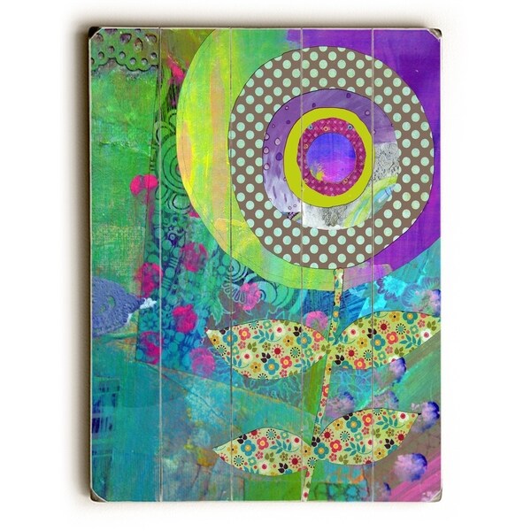 Sunshine - Planked Wood Wall Decor by Beth Nadler