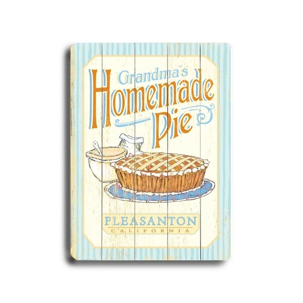 0003-1579-Homemade Pie II - Planked Wood Wall Decor by FLAVIA