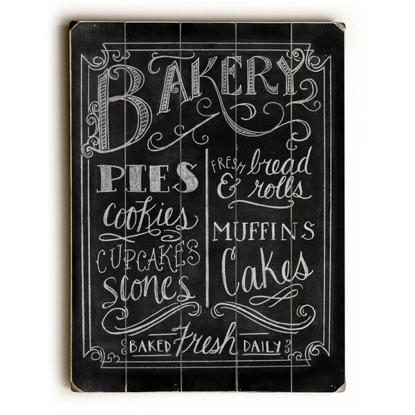 Bakery - Planked Wood Wall Decor by Robin Frost