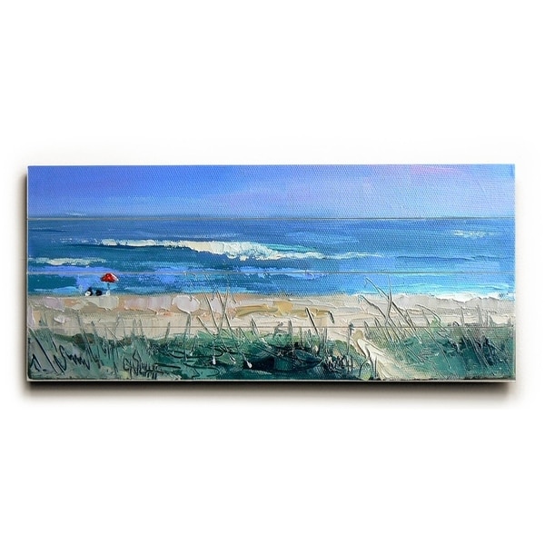 Over the Dunes - Planked Wood Wall Decor by Carol Schiff