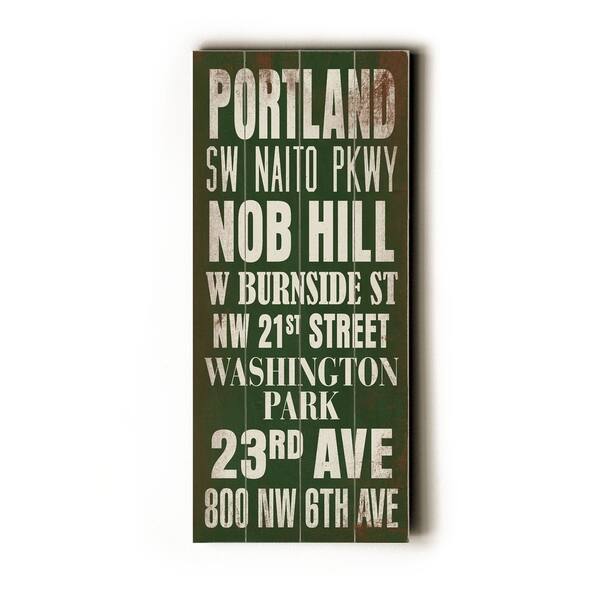 Portland - Planked Wood Wall Decor by Cory Steffen - Overstock - 22737057