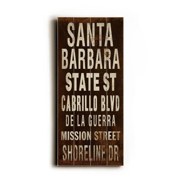 slide 1 of 1, Santa Barbara - Planked Wood Wall Decor by Cory Steffen