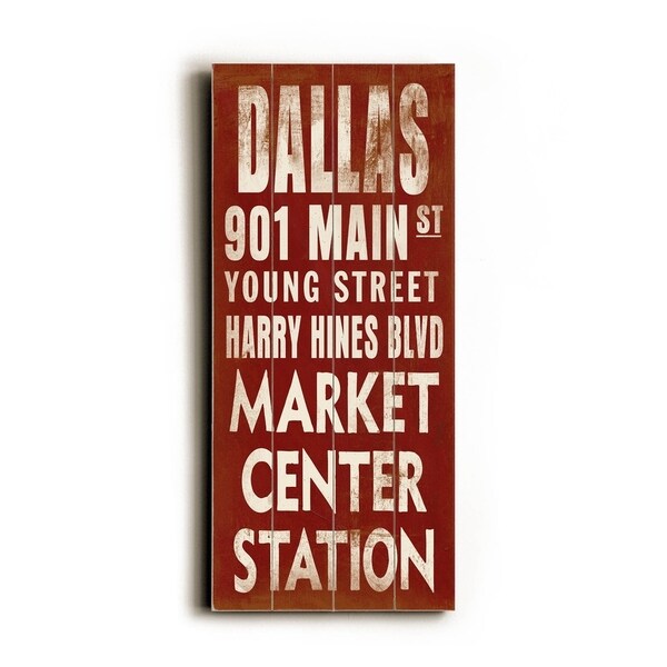 Dallas - Planked Wood Wall Decor by Cory Steffen