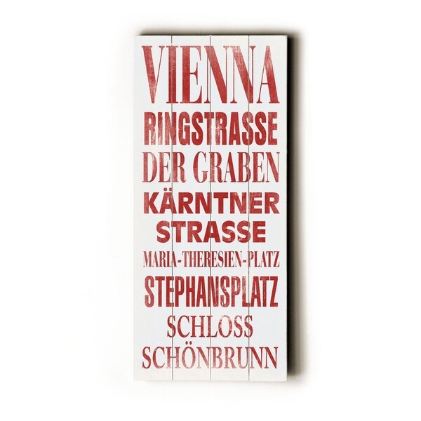 Vienna - Planked Wood Wall Decor by Cory Steffen
