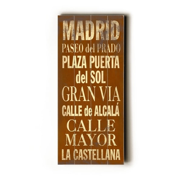 Madrid - Planked Wood Wall Decor by Cory Steffen