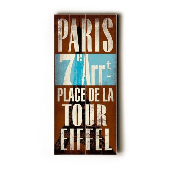 Paris - Planked Wood Wall Decor by Cory Steffen