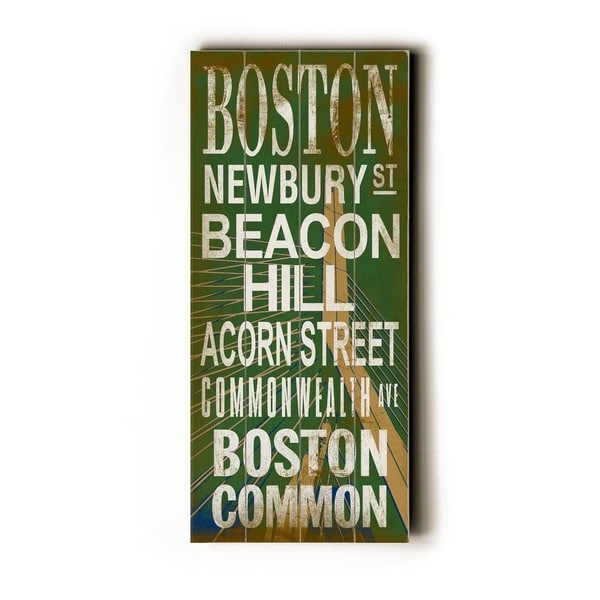 Boston - Bridge - Planked Wood Wall Decor by Cory Steffen