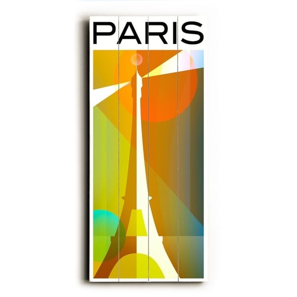 Paris - Planked Wood Wall Decor by Cory Steffen