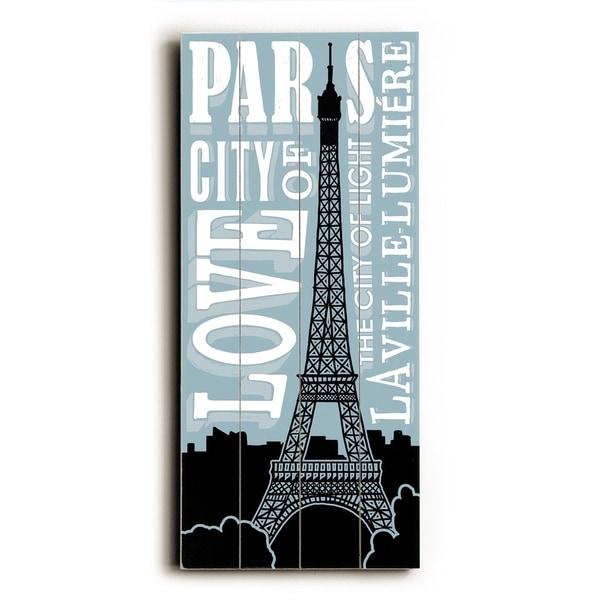 Paris - Planked Wood Wall Decor by Cory Steffen