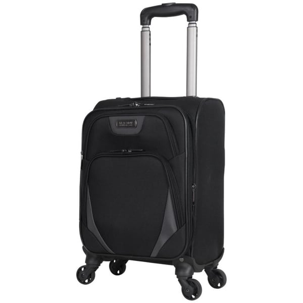 Kenneth Cole Reaction Going Places 16 Polyester Expandable 4-Wheel Carry-on Spinner Luggage Inch Black