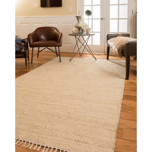 Shop Natural Area Rugs Handmade Venice Jute Rectangular Rug 9 X12