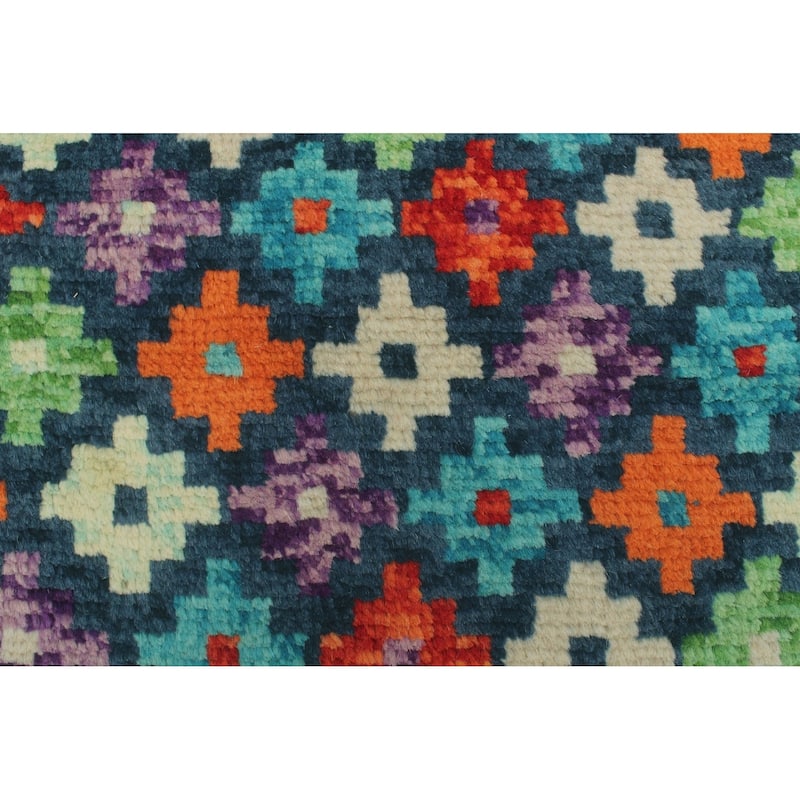 Noori Rug Balochi Asalia Drk. Blue/Orange Rug - 4'11" x 6'8"