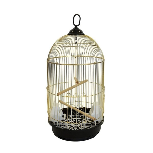 small round bird cage