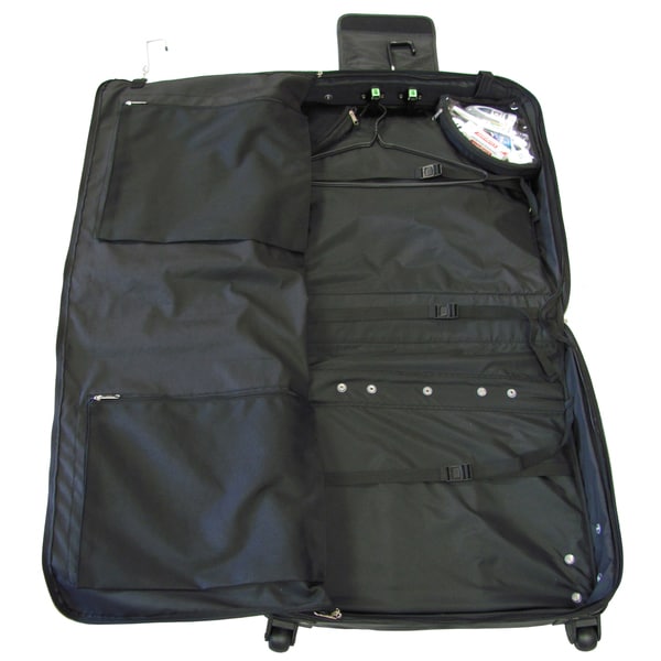 amerileather wheeled leather garment bag