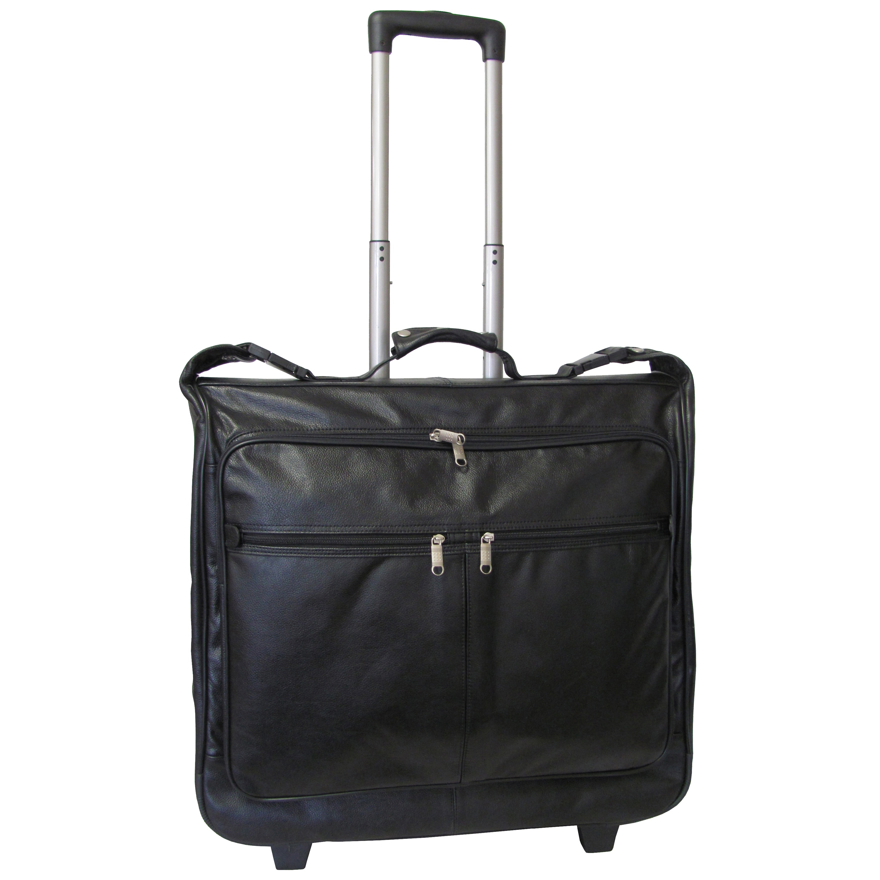 leather rolling garment bag