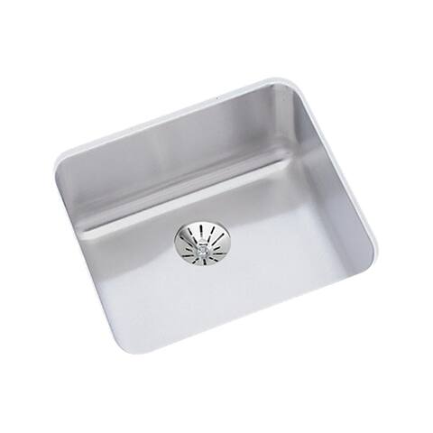 Elkay Lustertone Stainless Steel 14-1/2" x 14-1/2" x 7", Single Bowl Undermount Sink with Perfect Drain
