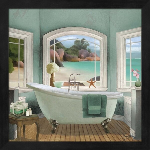 Elizabeth Medley 'Oceanview II' Framed Art - Overstock ...