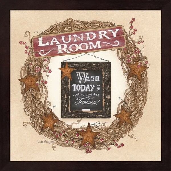 Linda Spivey Laundry Room Wreath Framed Art On Free Linda Spivey Laundry Room Wreath Framed Art On Free Shipping Today 22746364