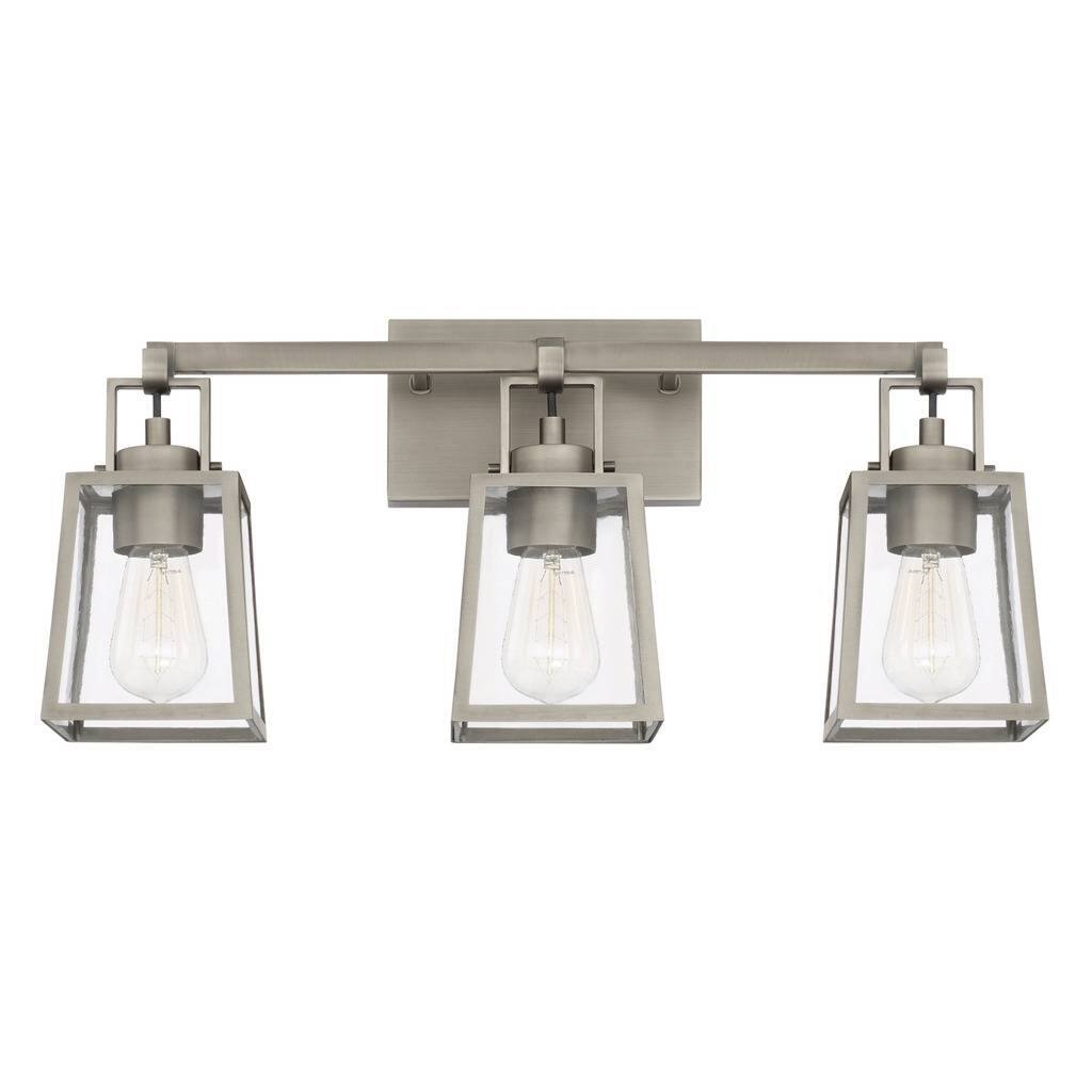 Kenner 3-light Antique Nickel Bath/Vanity Fixture - Antique Nickel