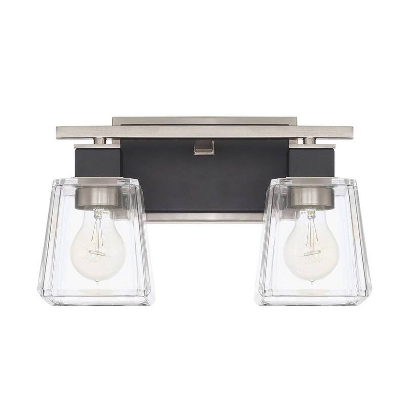 Tux 2-light Black Tie Bath/Vanity Fixture