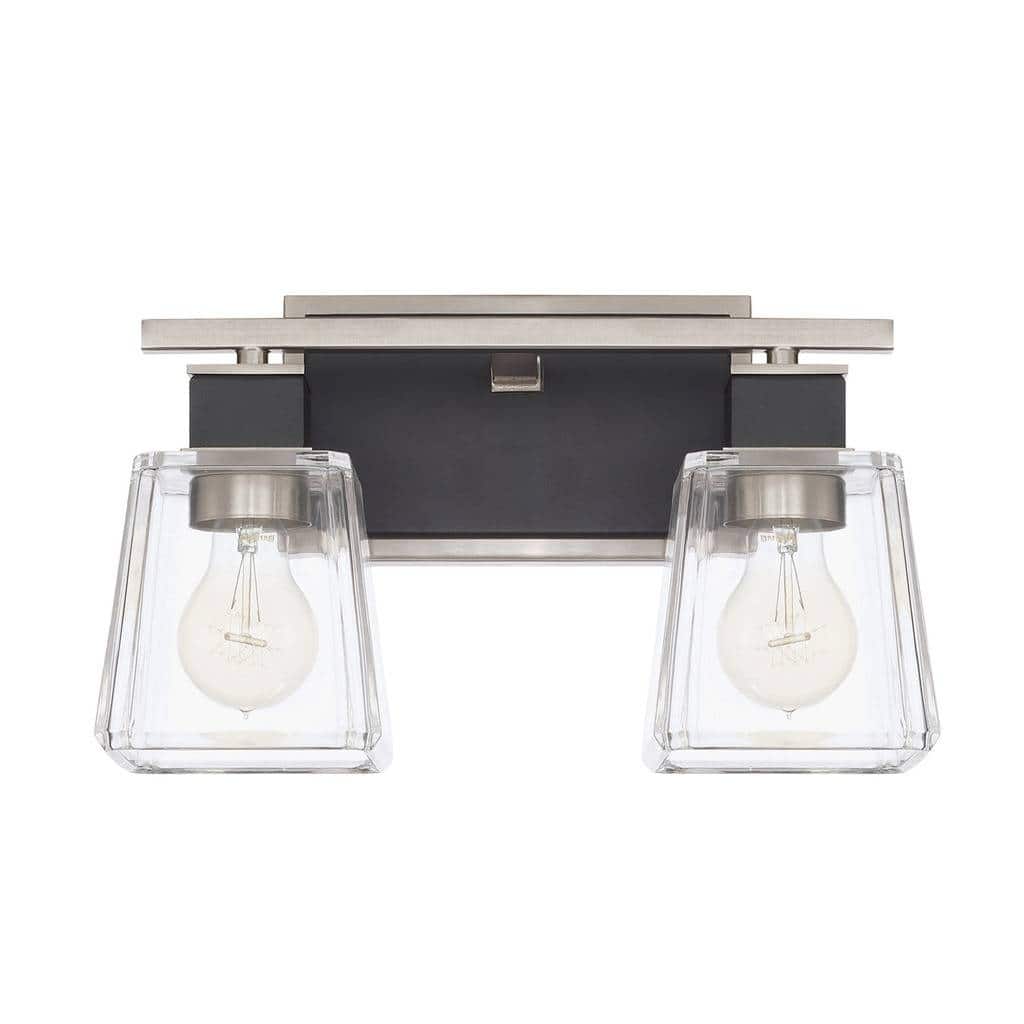 Tux 2-light Black Tie Bath/Vanity Fixture