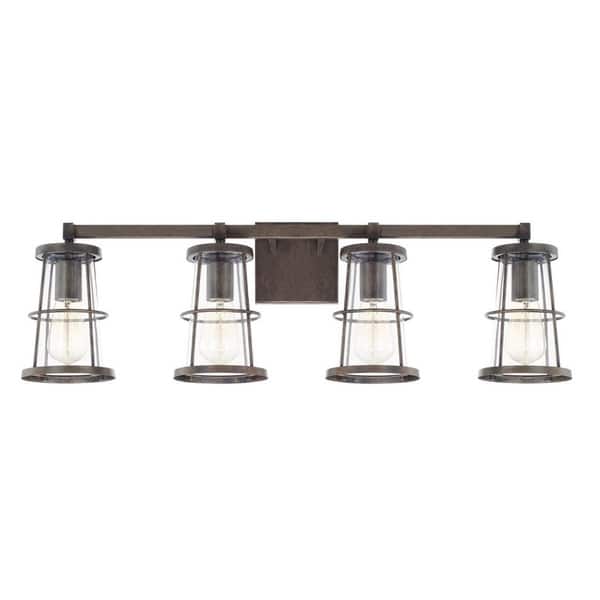 slide 1 of 1, Beaufort 4-light Nordic Grey Bath/Vanity Fixture