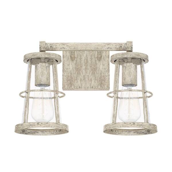slide 1 of 1, Beaufort 2-light Mystic Sand Bath/Vanity Fixture